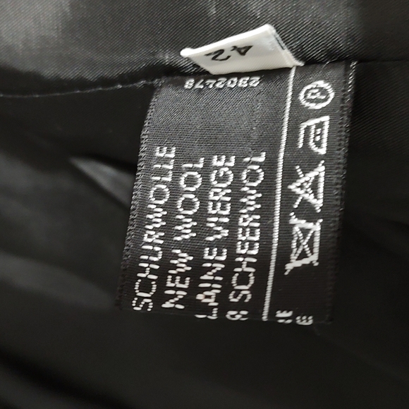 Vintage St. Emile Houndstooth Wool Jacket/ Long Blazer sz Large - Picture 9 of 13